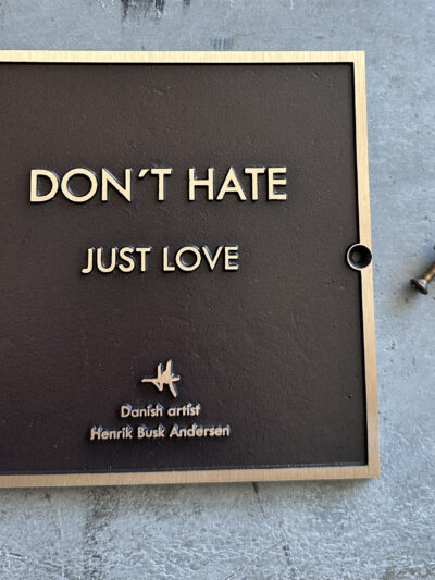 "Don't hate, just love"