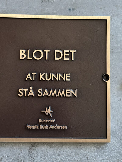 "Blot det at kunne stå sammen"